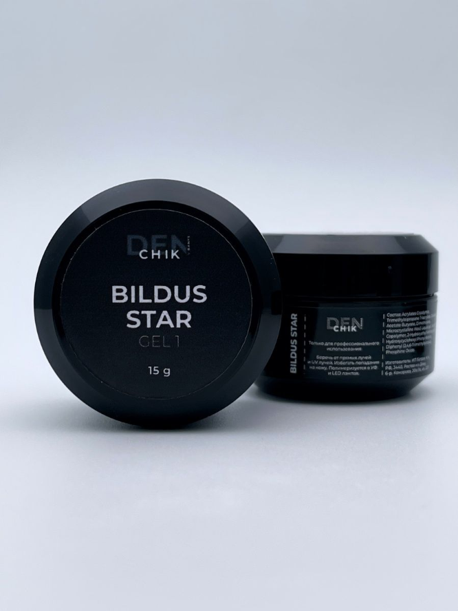 Bildus Star Gel №1 – 15ml Builder Gel with Chameleon Flakes | NailProUSA