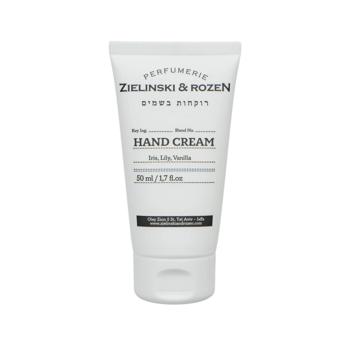Zielinski & Rozen Hand Cream Iris Lily Vanilla – 50ml Moisturizing Hand Cream | NailProUSA