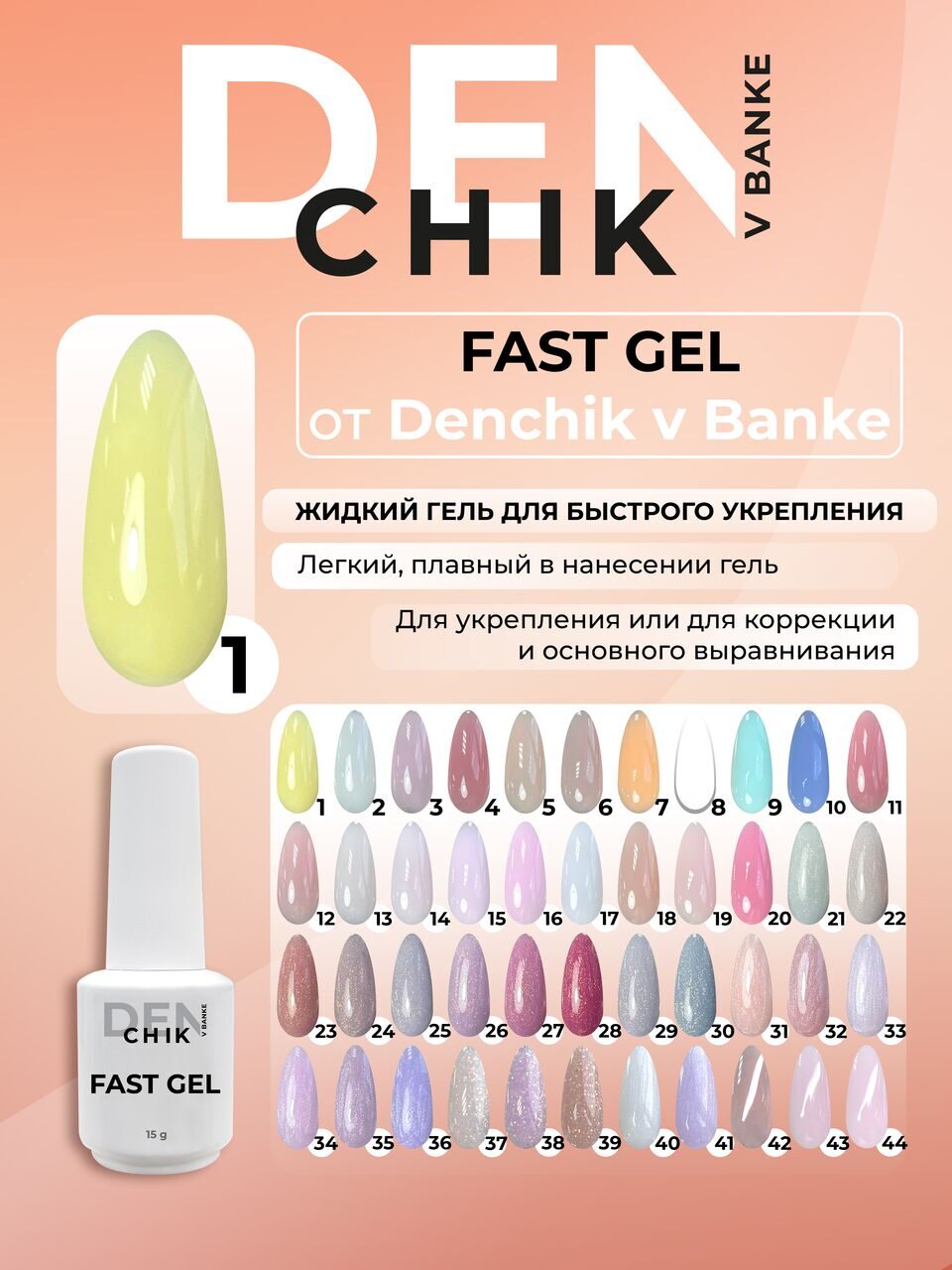 Fast Gel №1 – 15ml Liquid Builder Gel | NailProUSA