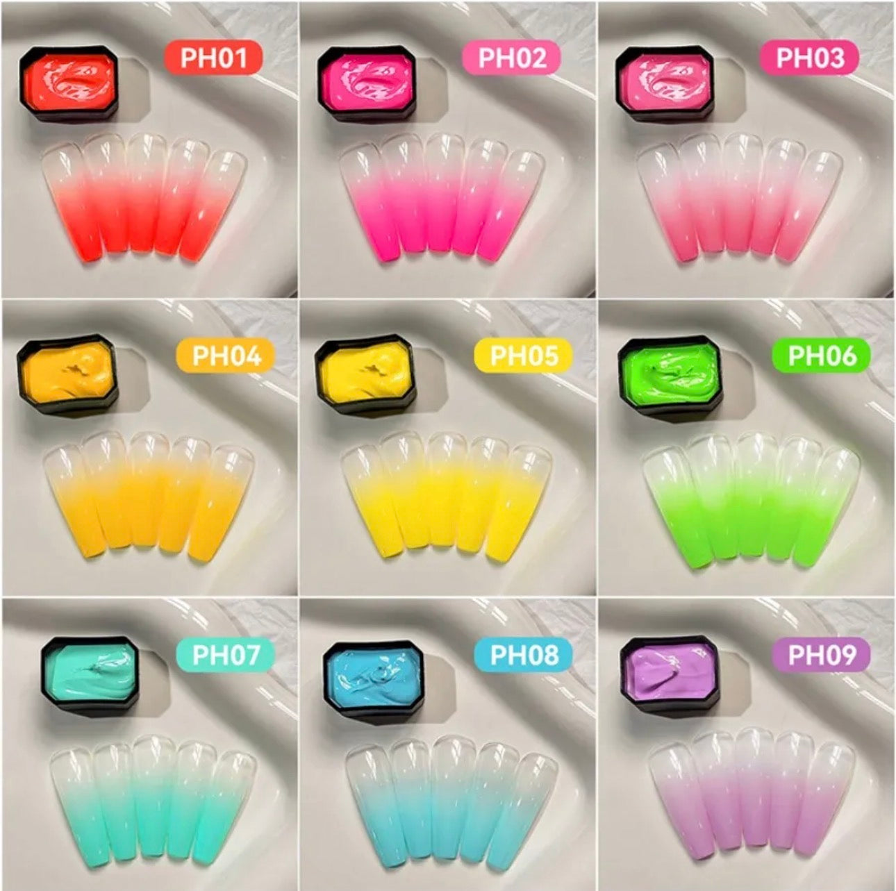 Prism Haze 4-in-1 Pat Painting Gel Set – 9 Colors Nail Art Gel Kit | NailProUSA