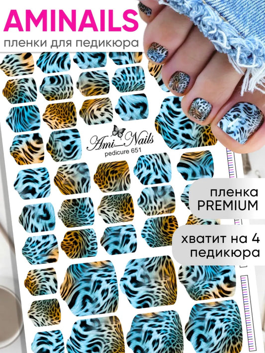Aminails Pedicure Nail Wraps – Self-Adhesive Pedicure Stickers | NailProUSA