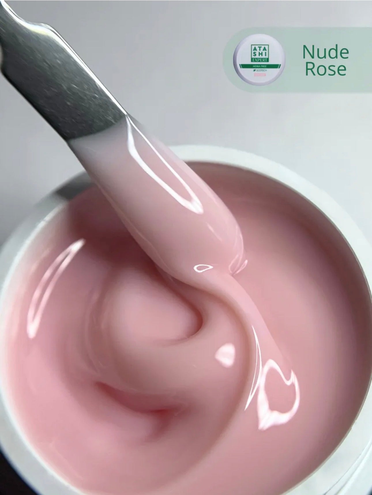 ATASHI SMART Expert Nude Rose Gel – 15g Builder Gel for Nail Extension & Strengthening | NailProUSA