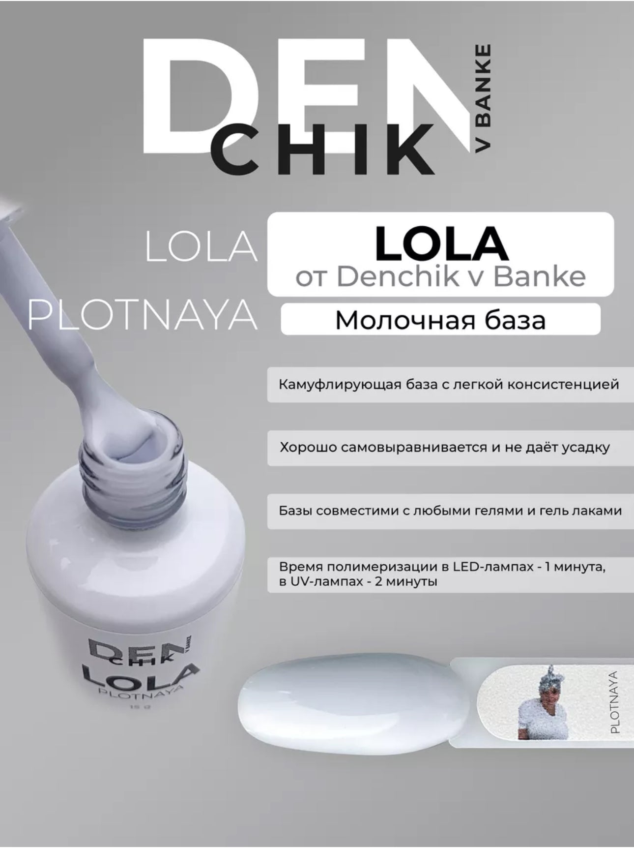 Lola Plotnaya – 15ml Milk Camouflage Base Gel | NailProUSA