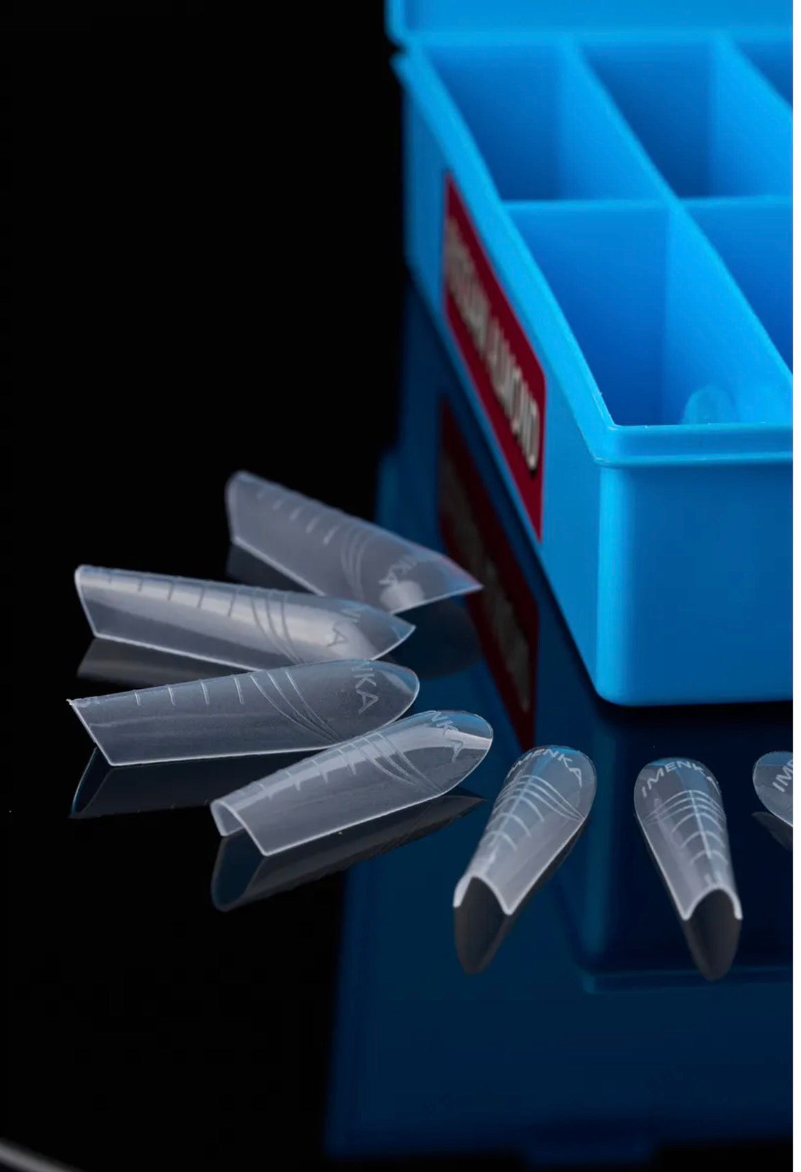 IMENKA Russian Almond  Upper Nail Forms (New version)– 180 pcs (18 Sizes) | NailProUSA