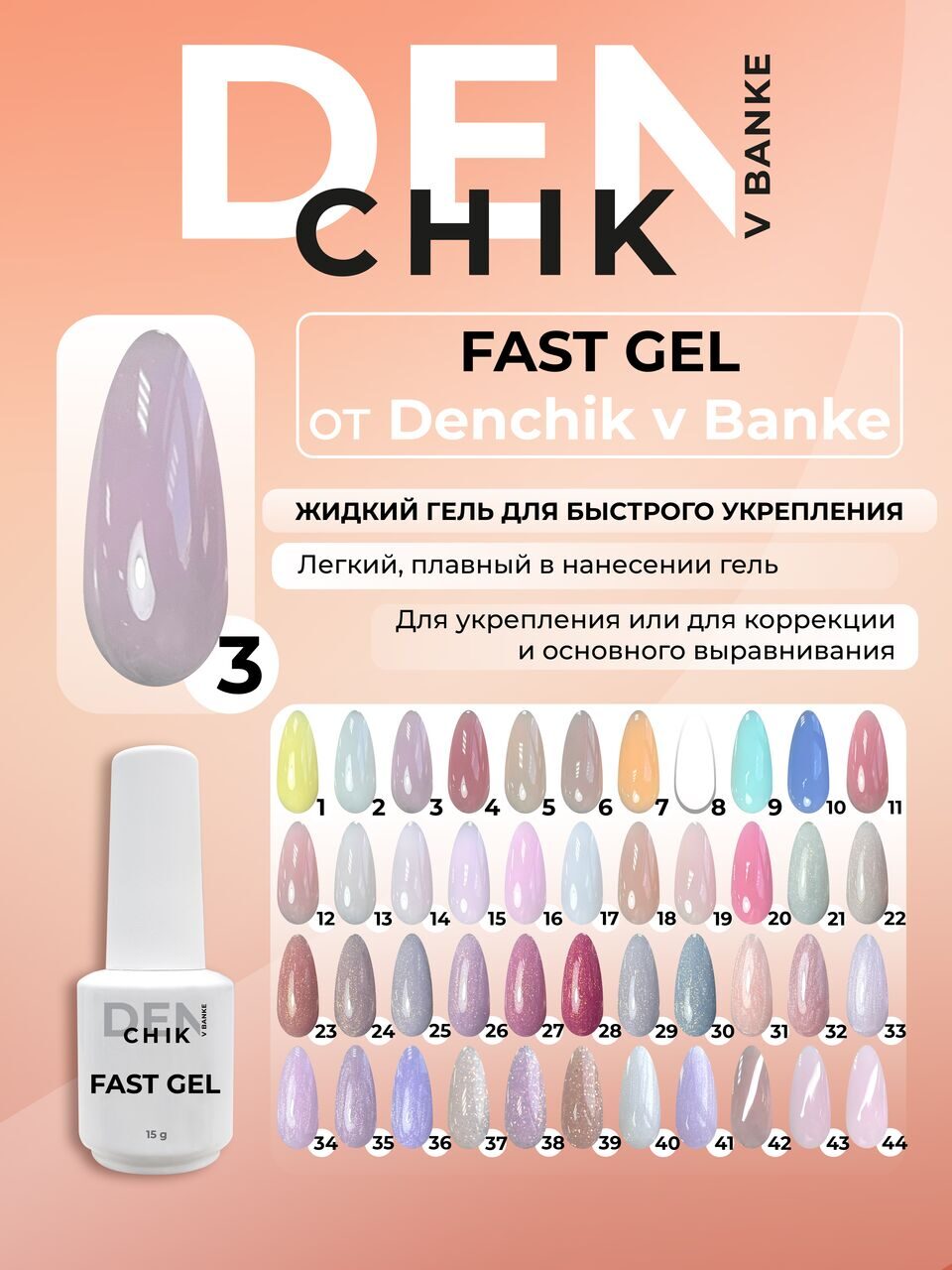 Fast Gel №3 – 15ml Liquid Builder Gel | NailProUSA