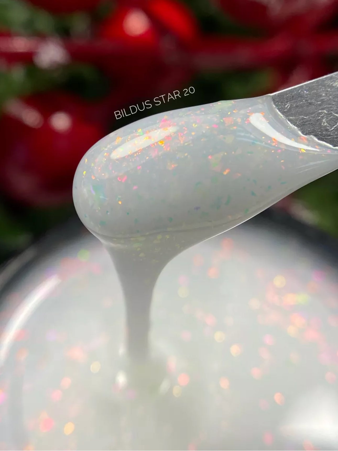 Bildus Star Gel №20 – 15ml Builder Gel with Chameleon Flakes | NailProUSA