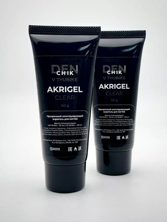 Akrigel Clear – 60g Transparent Builder Gel | NailProUSA