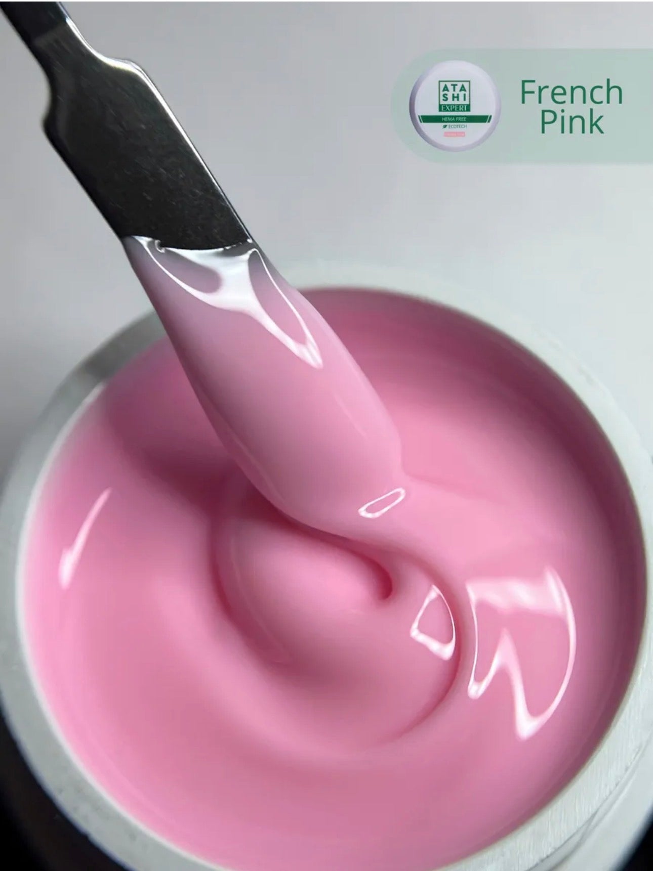 ATASHI SMART Expert French Pink Gel – 15g Builder Gel for Nail Extension & Strengthening | NailProUSA