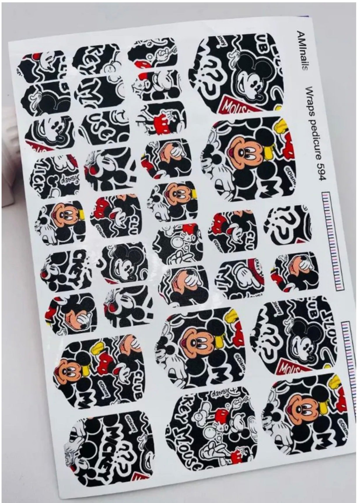 Aminails Pedicure Nail Wraps – Self-Adhesive Pedicure Stickers | NailProUSA