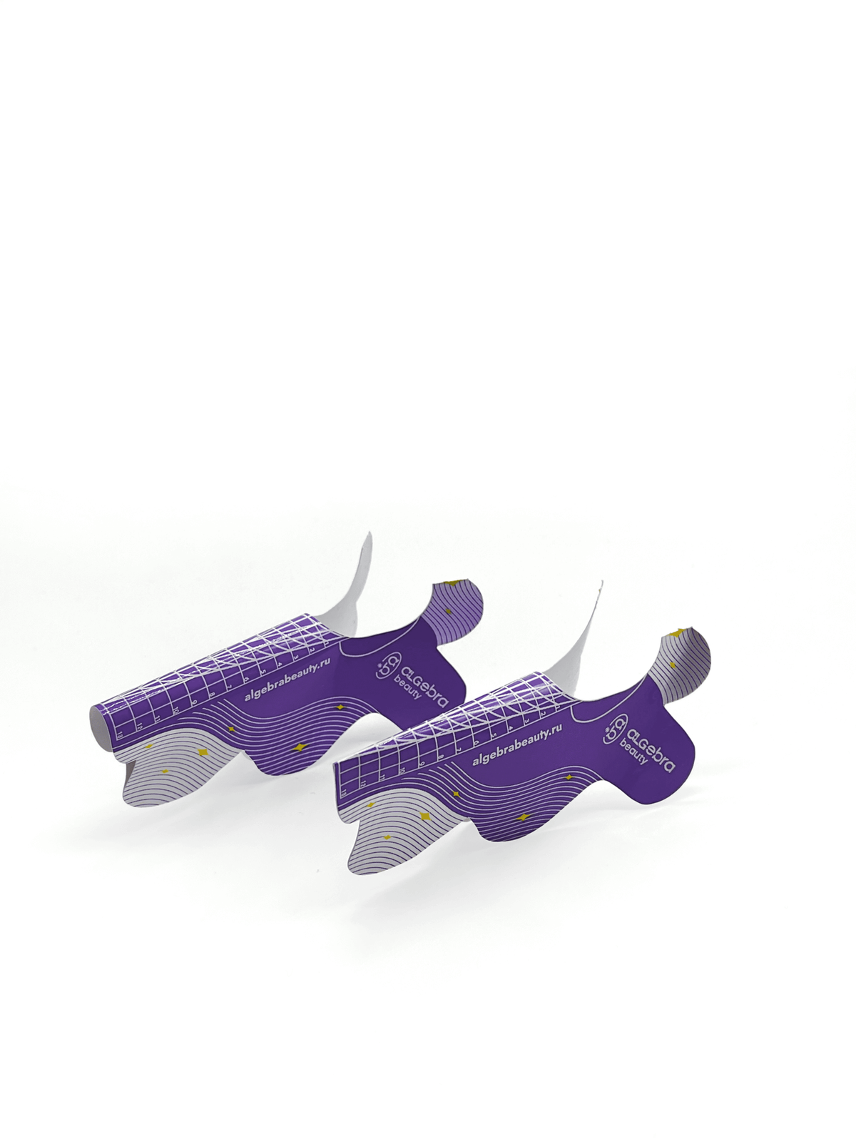 Algebra Beauty Extra Long Lower Nail Extension Forms – Purple, 300 pcs | NailProUSA
