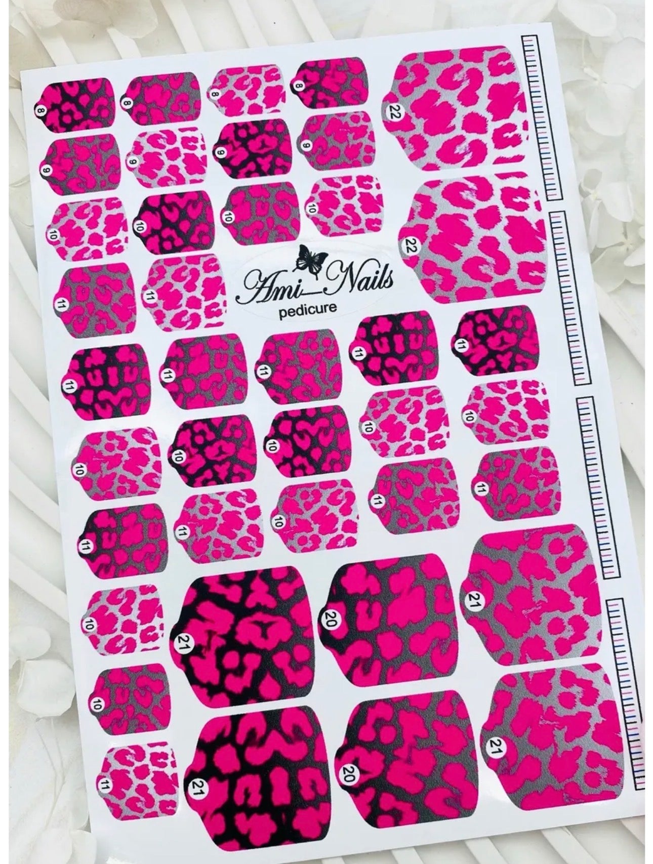 Aminails Pedicure Nail Wraps – Self-Adhesive Pedicure Stickers | NailProUSA