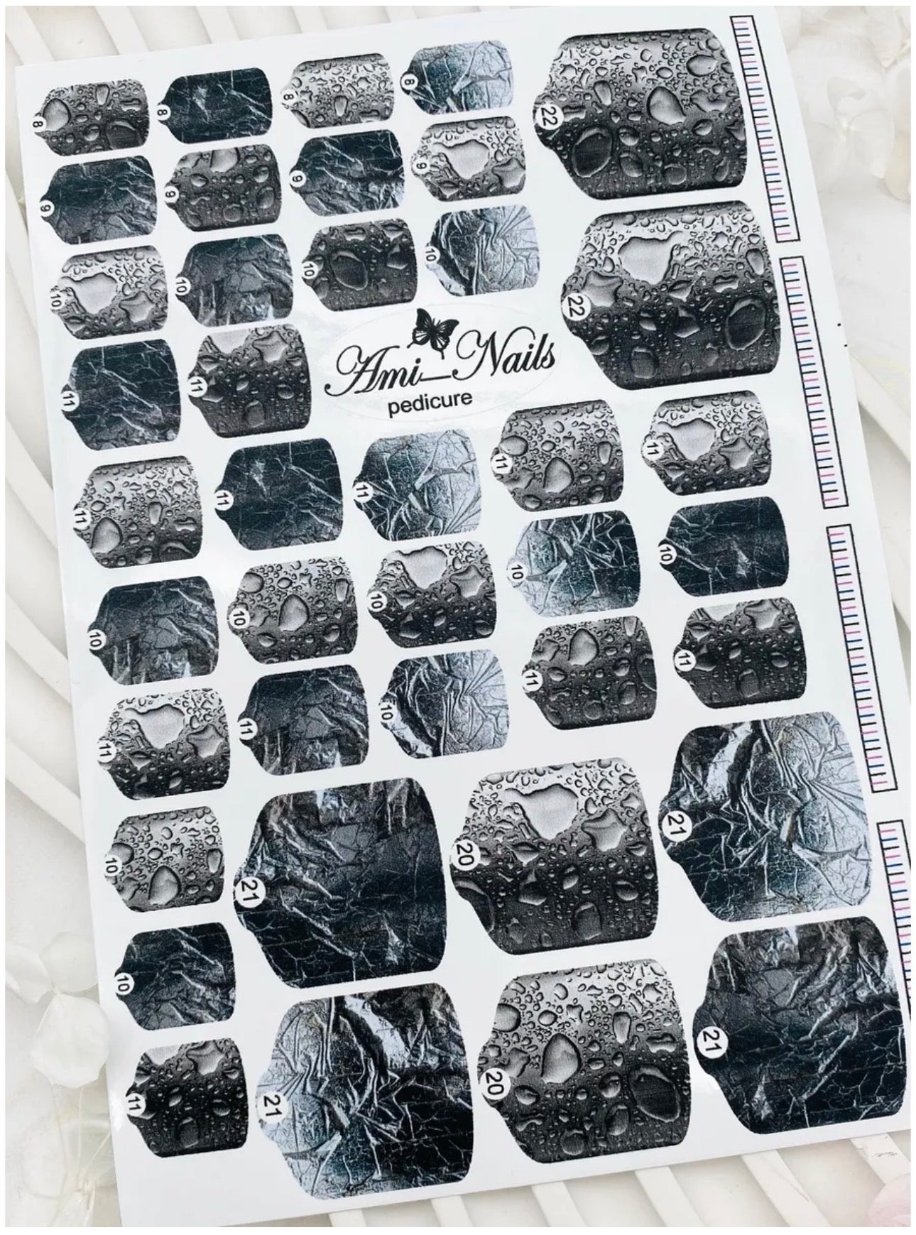 Aminails Pedicure Nail Wraps – Self-Adhesive Pedicure Stickers | NailProUSA
