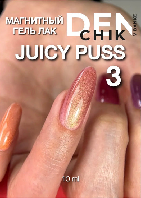Denchik V Banke Juicy Puss №3 10ml – Magnetic Cat Eye Gel Polish | NailProUSA