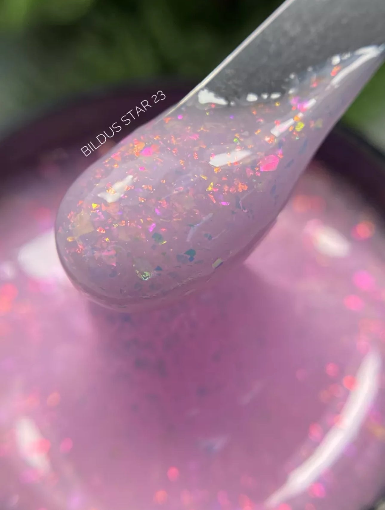 Bildus Star Gel №23 – 15ml Builder Gel with Chameleon Flakes | NailProUSA