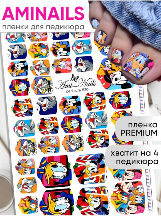 Aminails Pedicure Nail Wraps – Self-Adhesive Pedicure Stickers | NailProUSA
