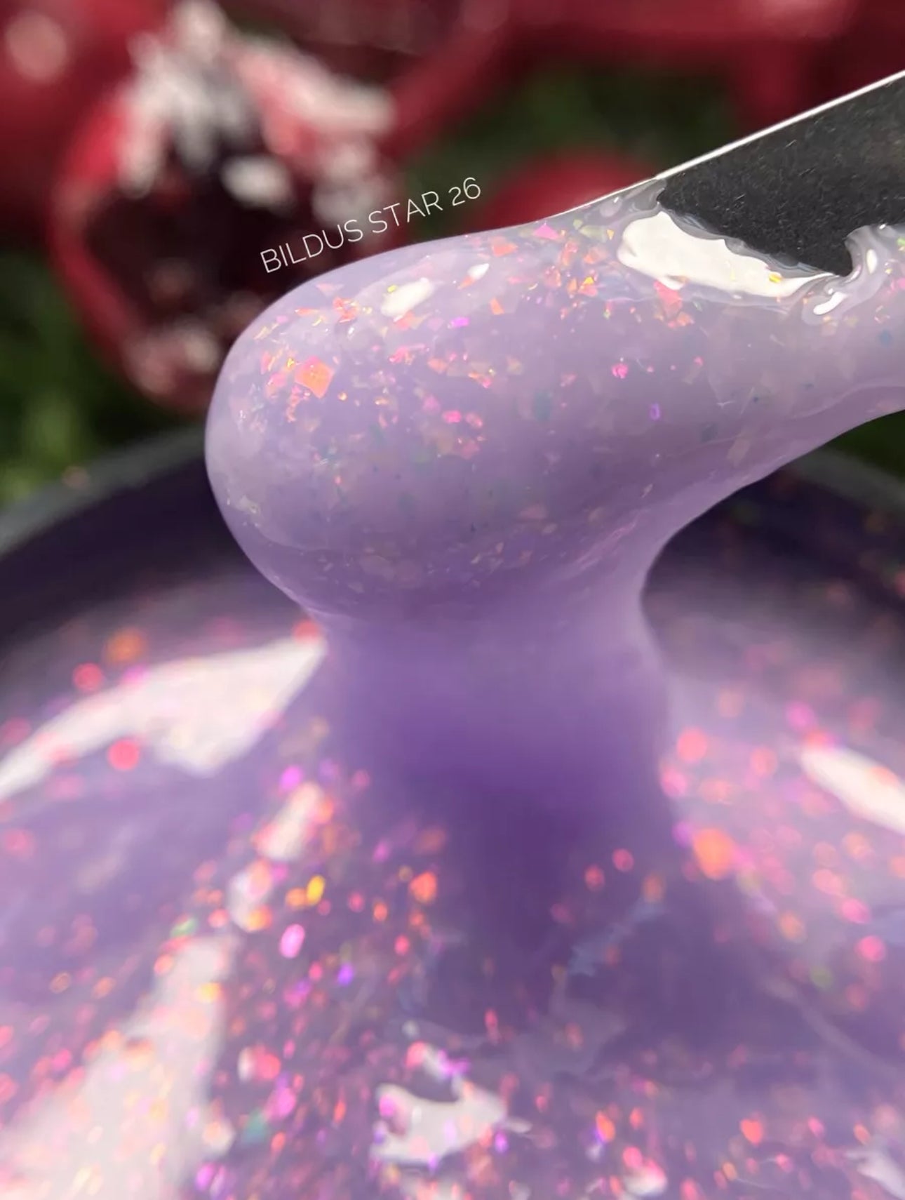Bildus Star Gel №26 – 15ml Builder Gel with Chameleon Flakes | NailProUSA