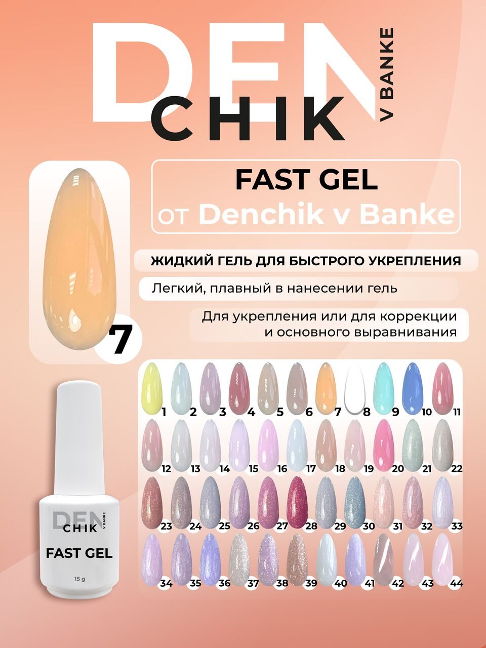 Fast Gel №7 – 15ml Liquid Builder Gel | NailProUSA