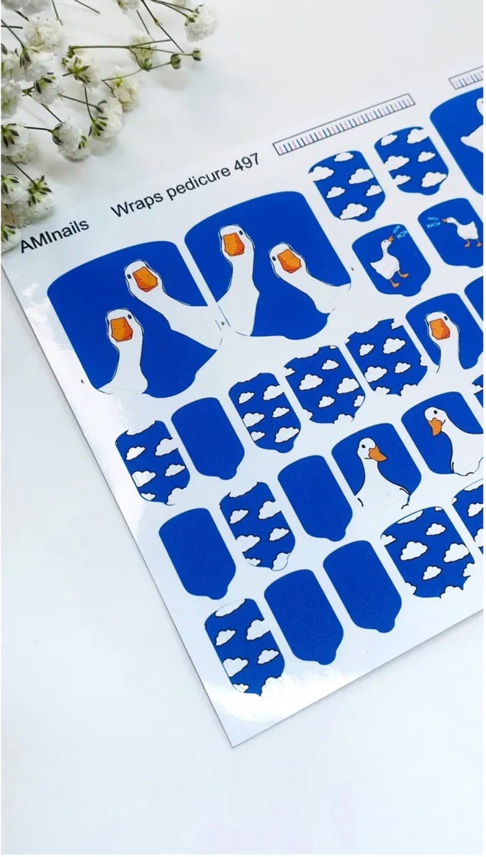 Aminails Pedicure Nail Wraps – Self-Adhesive Pedicure Stickers | NailProUSA