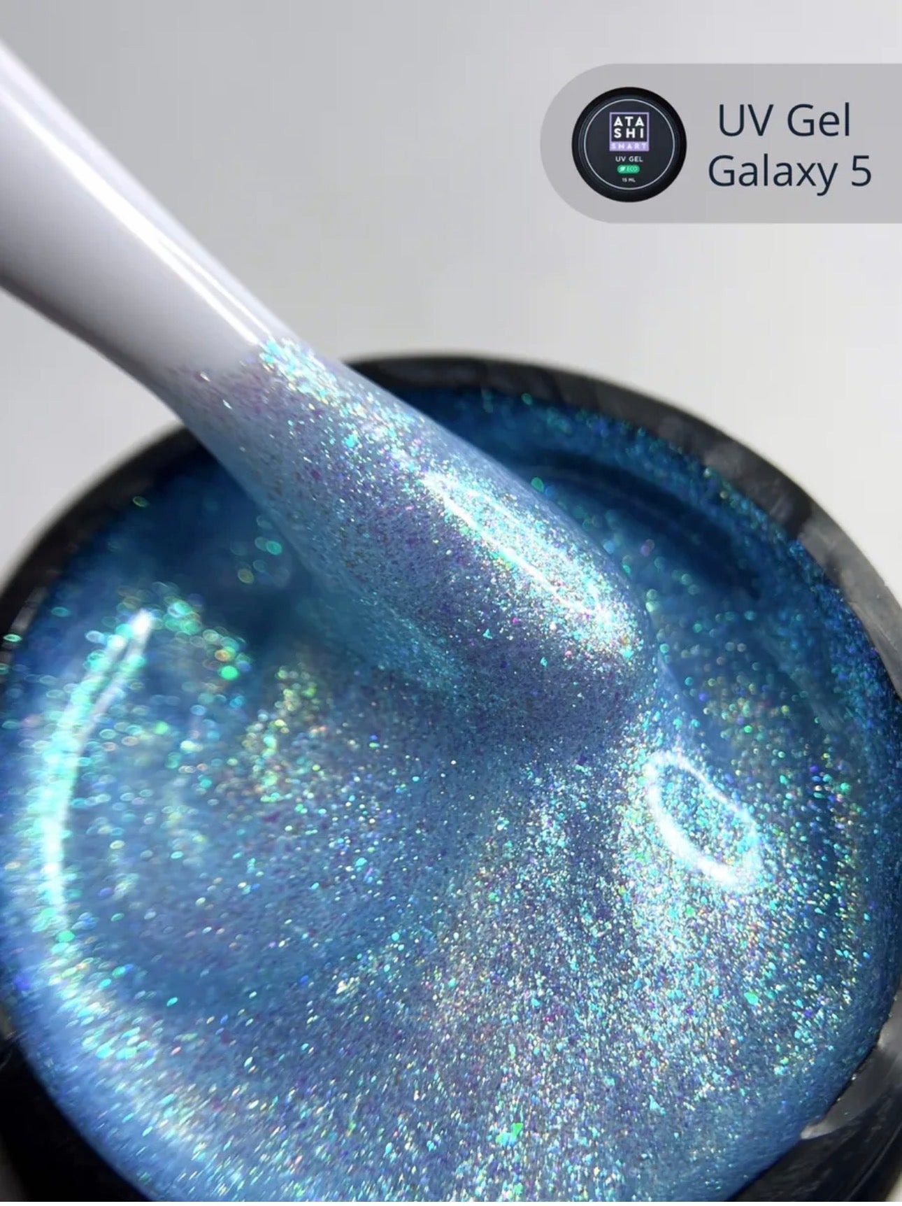 ATASHI SMART UV Gel Galaxy 05– 15ml Reflective Glitter Builder Gel | NailProUSA