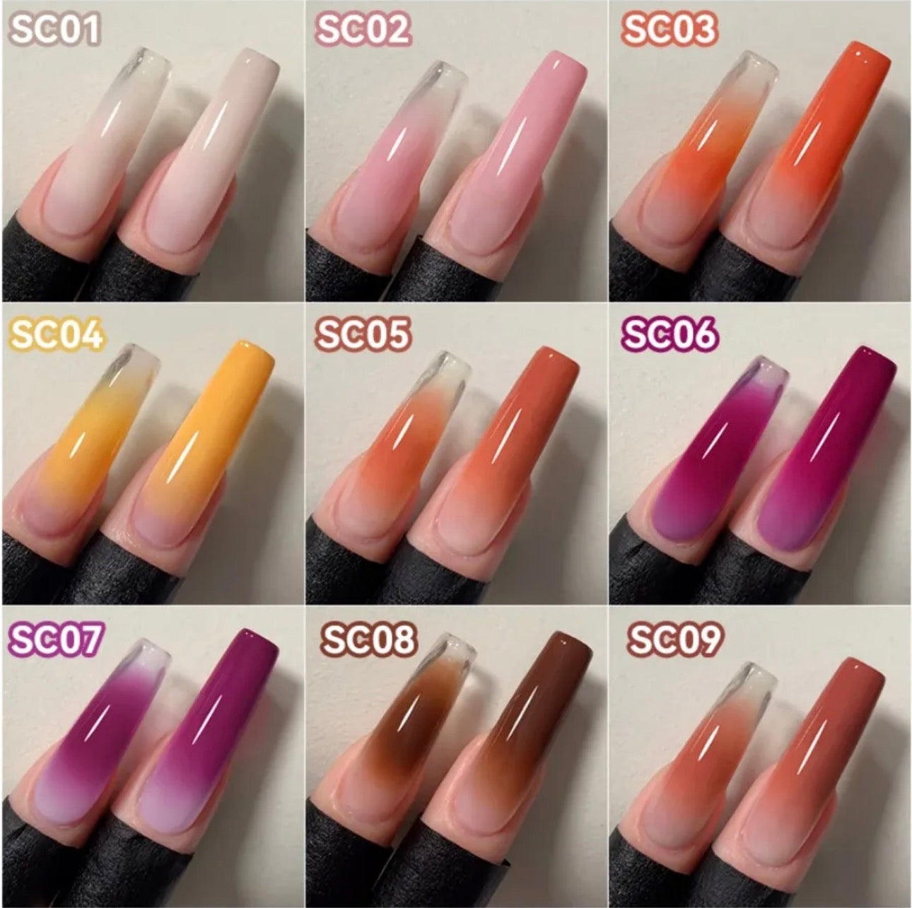 Sunset Cove 4-in-1 Pat Painting Gel Set – 9 Colors Nail Art Gel Kit | NailProUSA