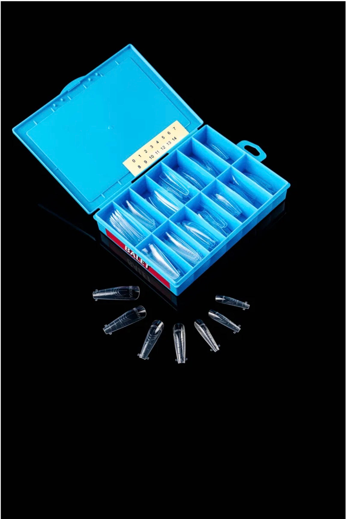 IMENKA Ballet Upper Nail Forms – 140 pcs (14 Sizes) | NailProUSA