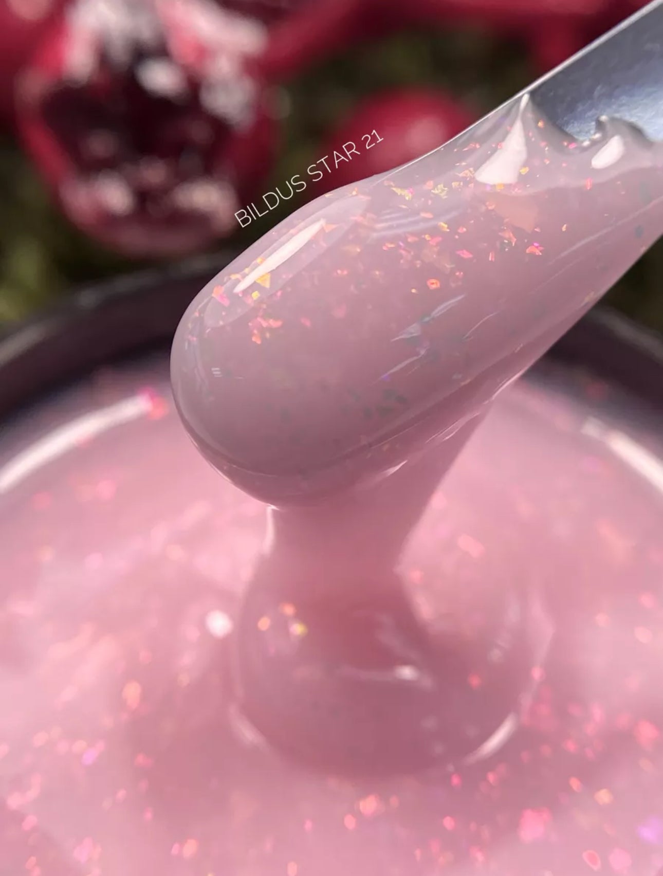 Bildus Star Gel №21 – 15ml Builder Gel with Chameleon Flakes | NailProUSA