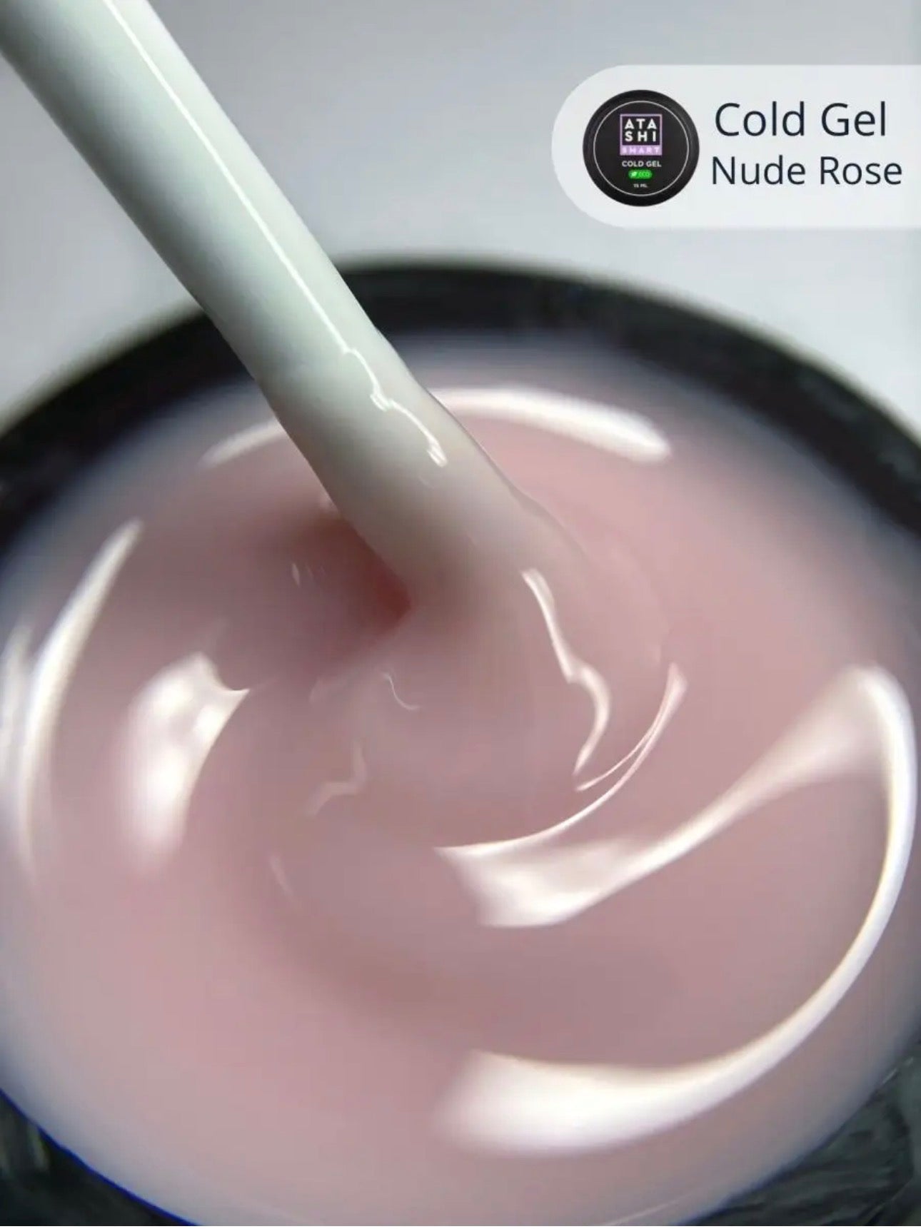 Atashi Smart Cold Gel Nude Rose– 15ml Builder Gel | NailProUSA