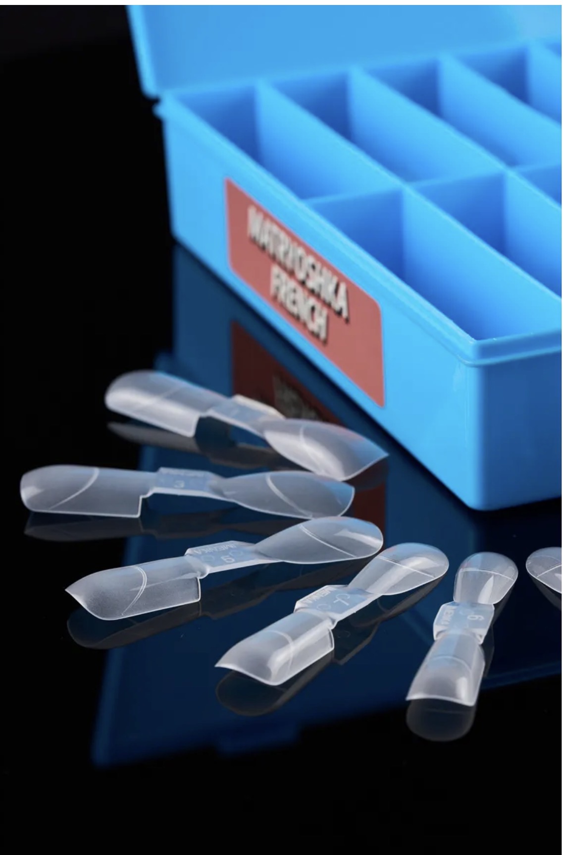 IMENKA MATRYOSHKA FRENCH  Upper Nail Forms (New version)– 180 pcs (18 Sizes) | NailProUSA