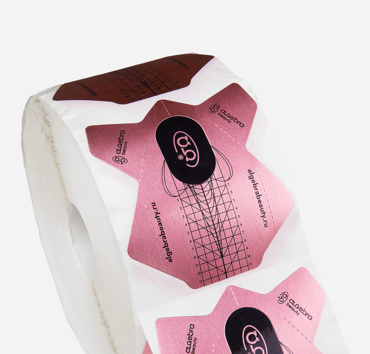 Algebra Beauty Aluminum Nail Forms Pink 300 pcs | NailProUSA