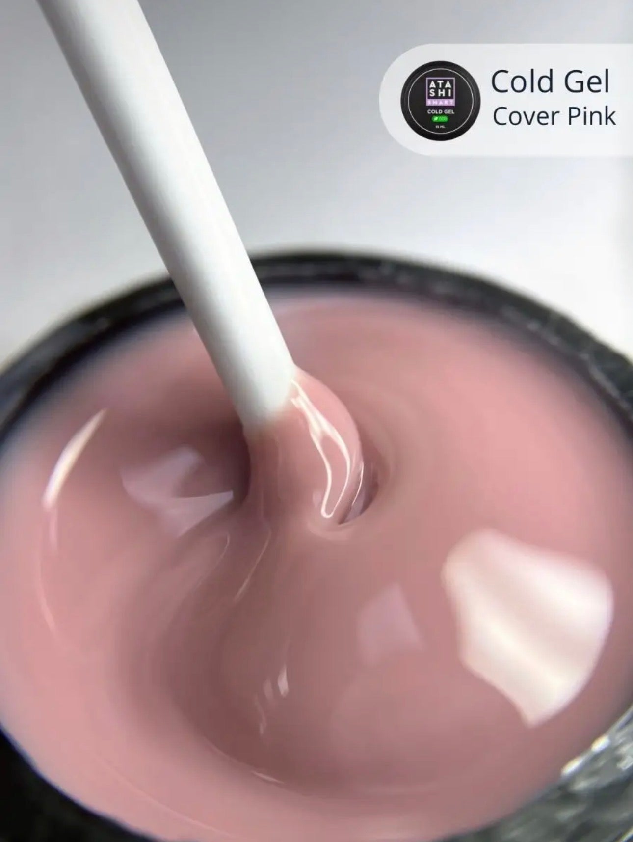 Atashi Smart Cold Gel Cover Pink– 15ml Builder Gel | NailProUSA