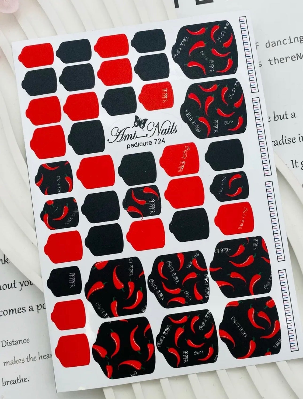 Aminails Pedicure Nail Wraps – Self-Adhesive Pedicure Stickers | NailProUSA