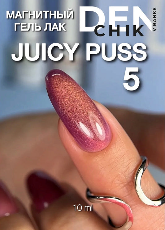 Denchik V Banke Juicy Puss №5 10ml – Magnetic Cat Eye Gel Polish | NailProUSA