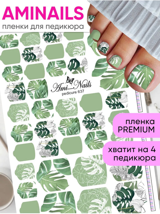 Aminails Pedicure Nail Wraps – Self-Adhesive Pedicure Stickers | NailProUSA