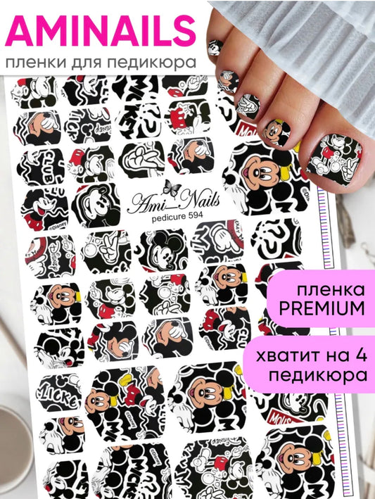 Aminails Pedicure Nail Wraps – Self-Adhesive Pedicure Stickers | NailProUSA