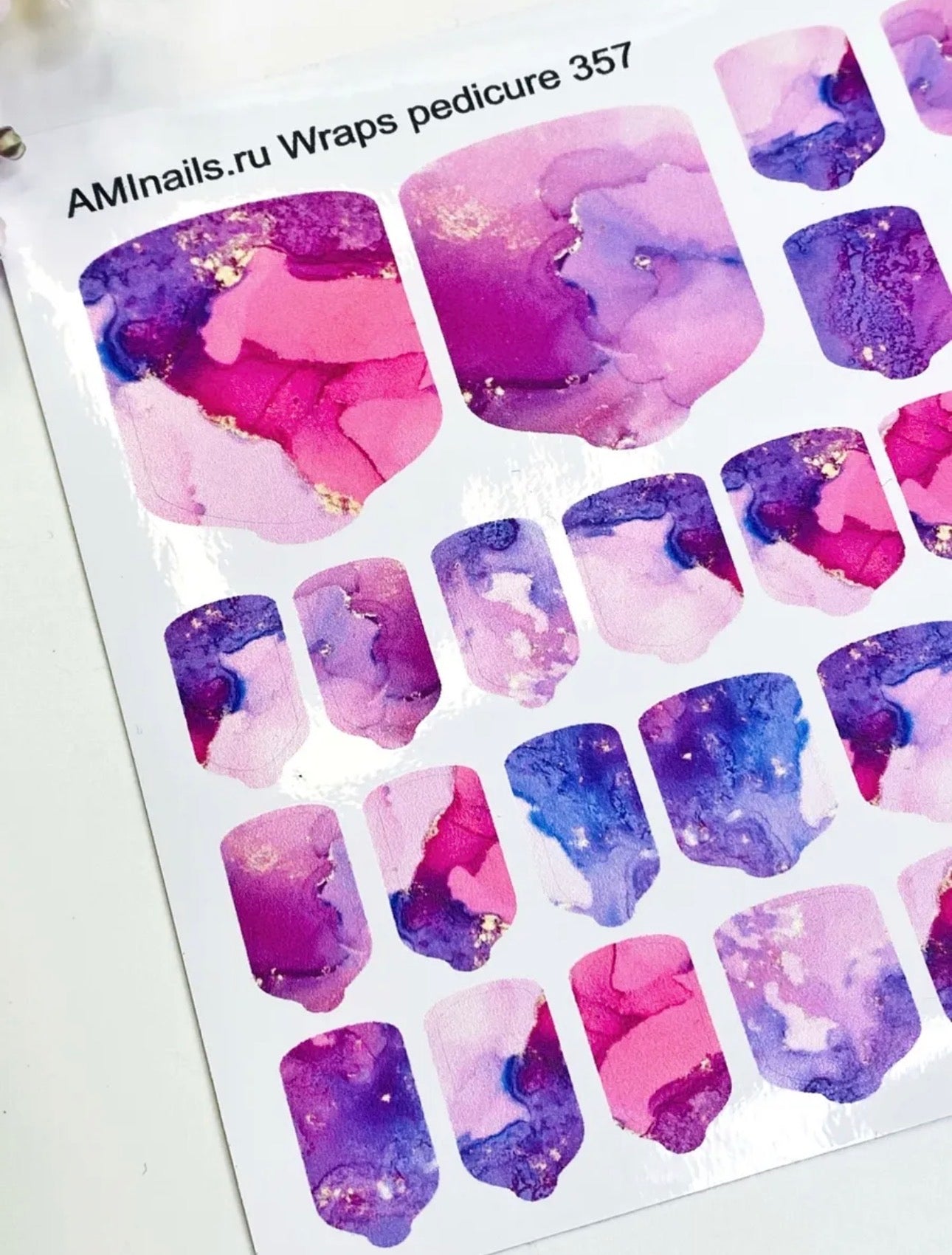 Aminails Pedicure Nail Wraps – Self-Adhesive Pedicure Stickers | NailProUSA
