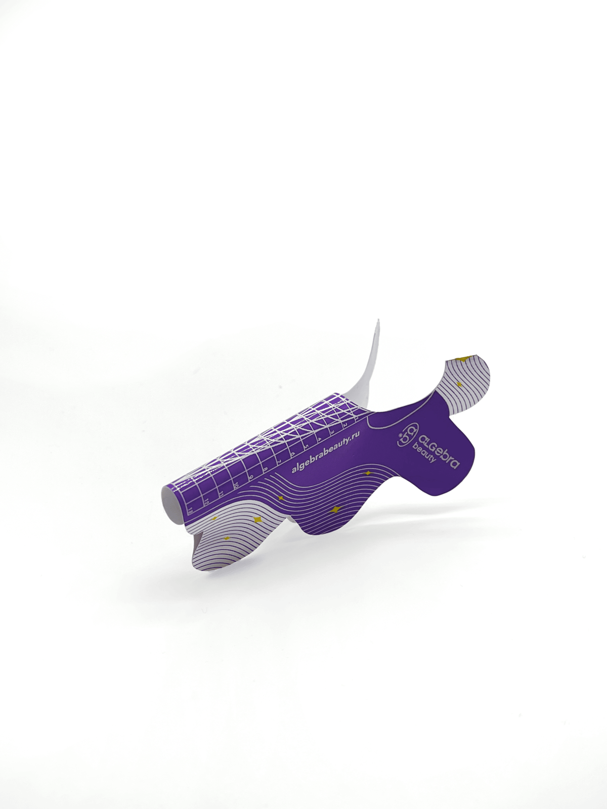 Algebra Beauty Extra Long Lower Nail Extension Forms – Purple, 300 pcs | NailProUSA