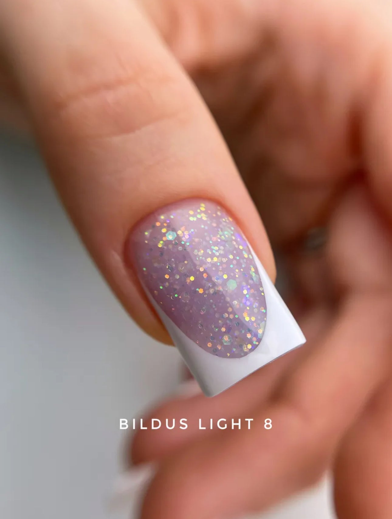 Bildus Light Gel №8 – 15ml Builder Gel with Chameleon Flakes | NailProUSA