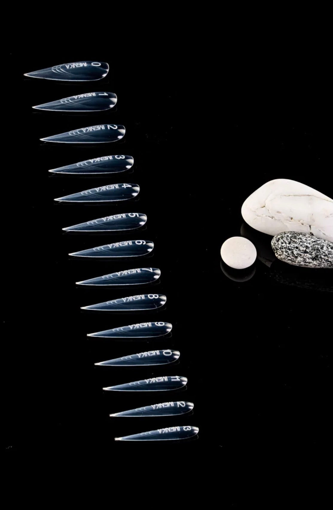 IMENKA STILETTO Upper Nail Forms (New version)– 140 pcs (14 Sizes) | NailProUSA