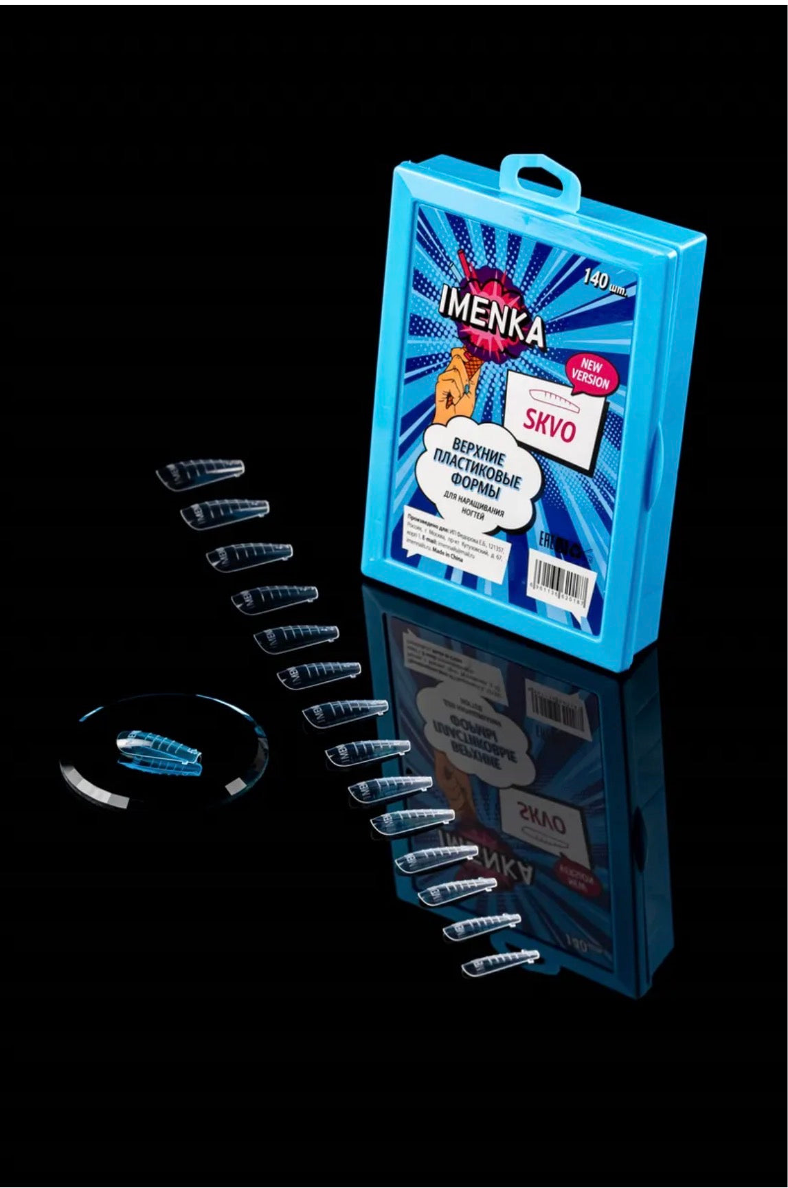 IMENKA SKVO Upper Nail Forms (New version)– 140 pcs (14 Sizes) | NailProUSA