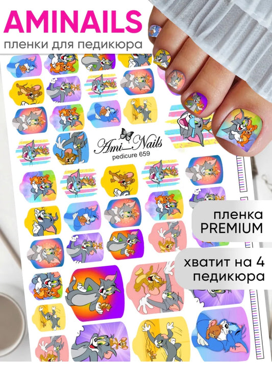Aminails Pedicure Nail Wraps – Self-Adhesive Pedicure Stickers | NailProUSA