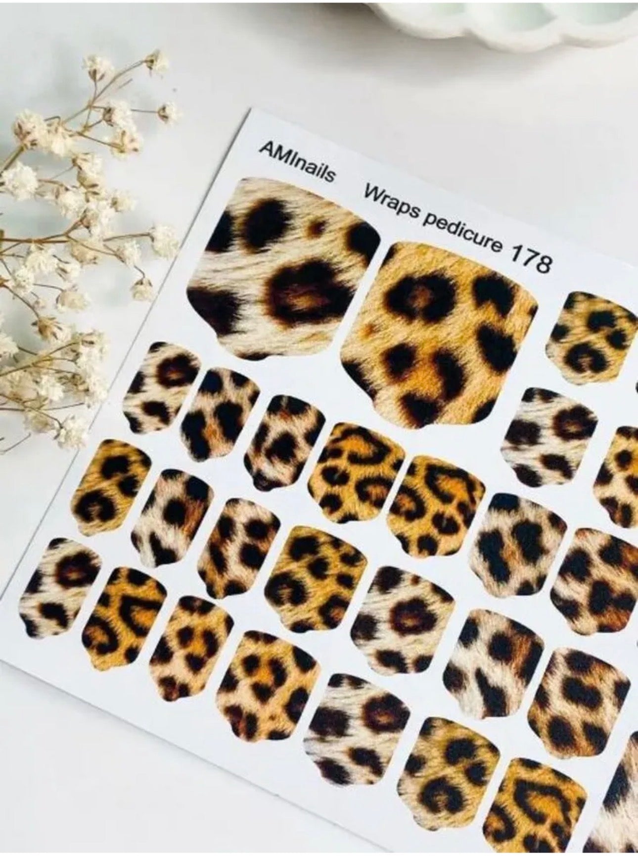 Aminails Pedicure Nail Wraps – Self-Adhesive Pedicure Stickers | NailProUSA