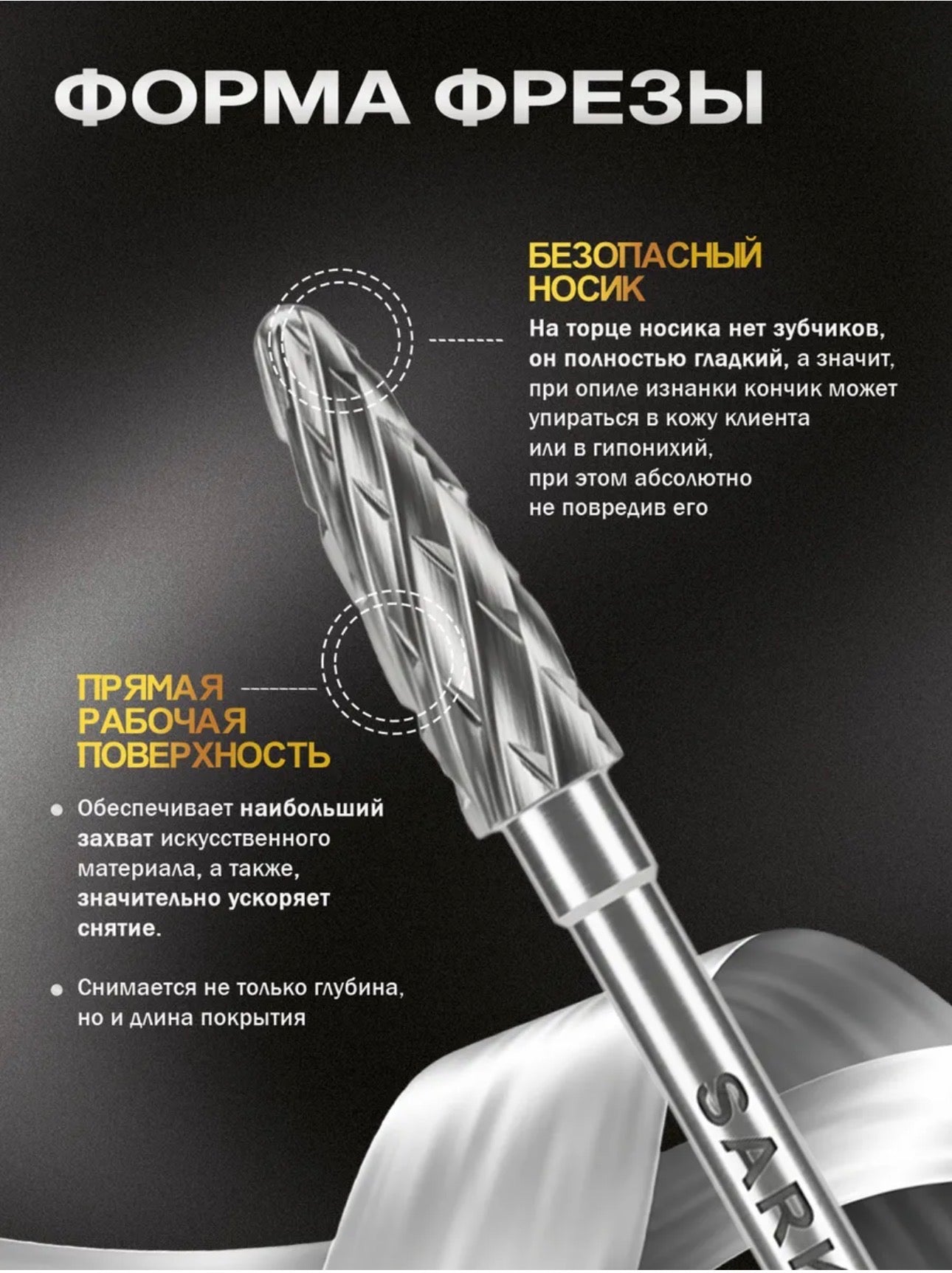 Sarkisian PRO Carbide Nail Drill Bit – Ultra Fast Removal Bit | NailProUSA