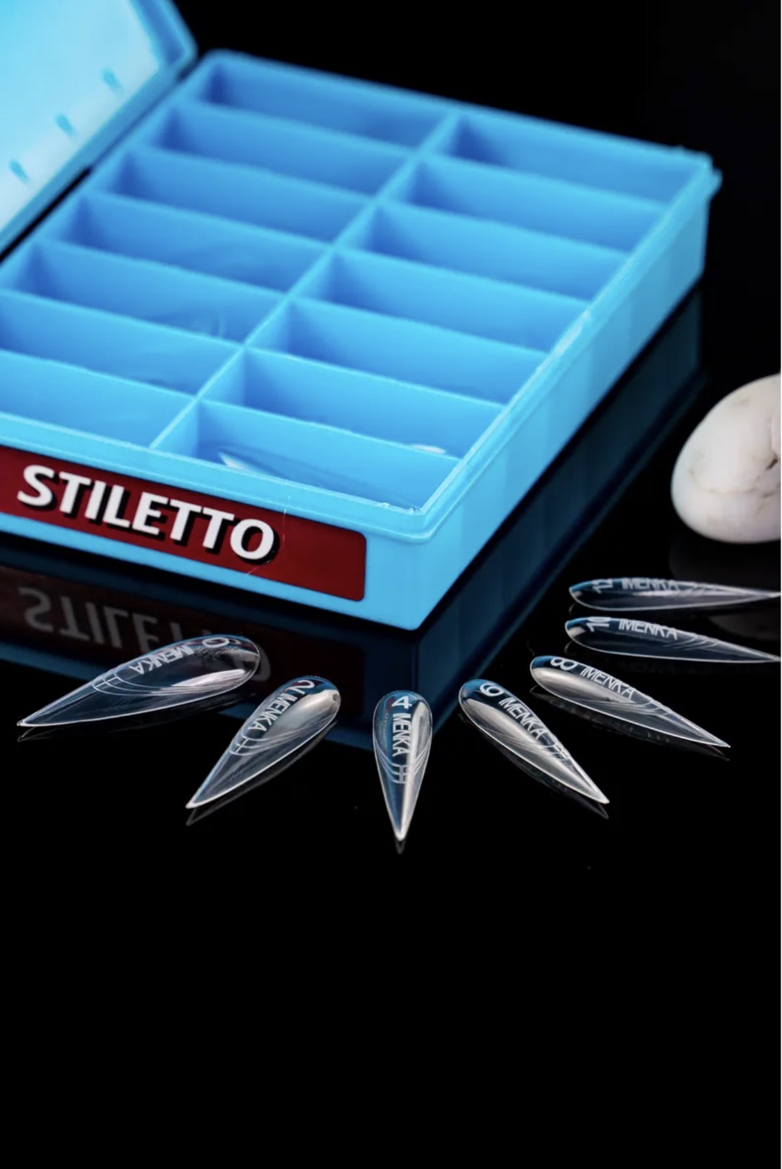 IMENKA STILETTO Upper Nail Forms (New version)– 140 pcs (14 Sizes) | NailProUSA