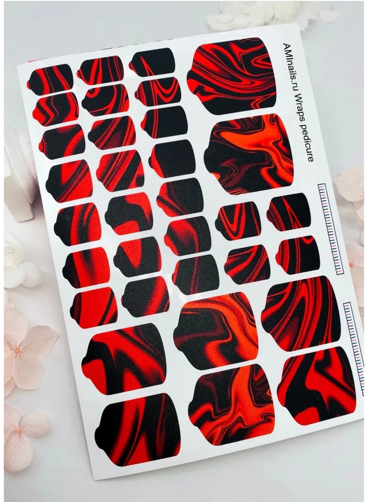 Aminails Pedicure Nail Wraps – Self-Adhesive Pedicure Stickers | NailProUSA