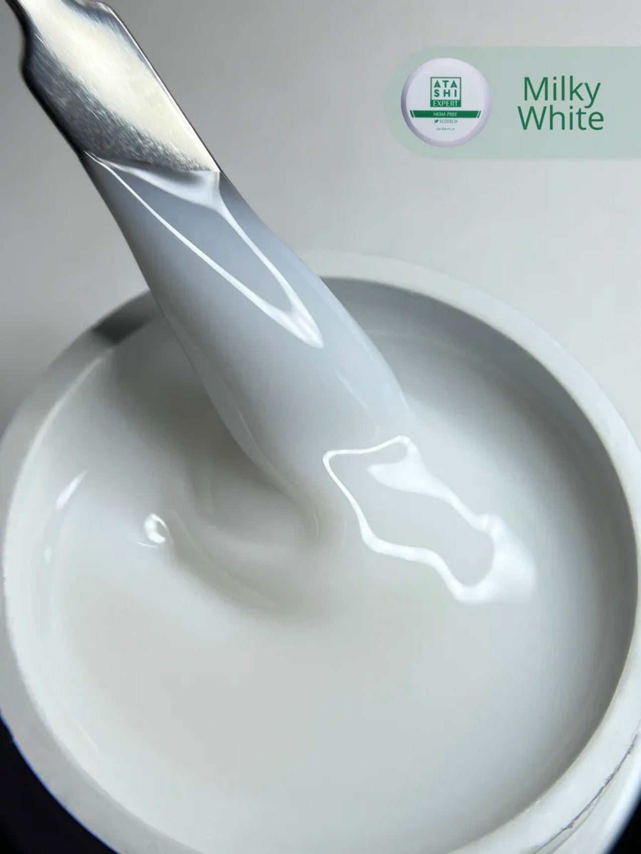ATASHI SMART Expert Milky White Gel – 15g Builder Gel for Nail Extension & Strengthening | NailProUSA