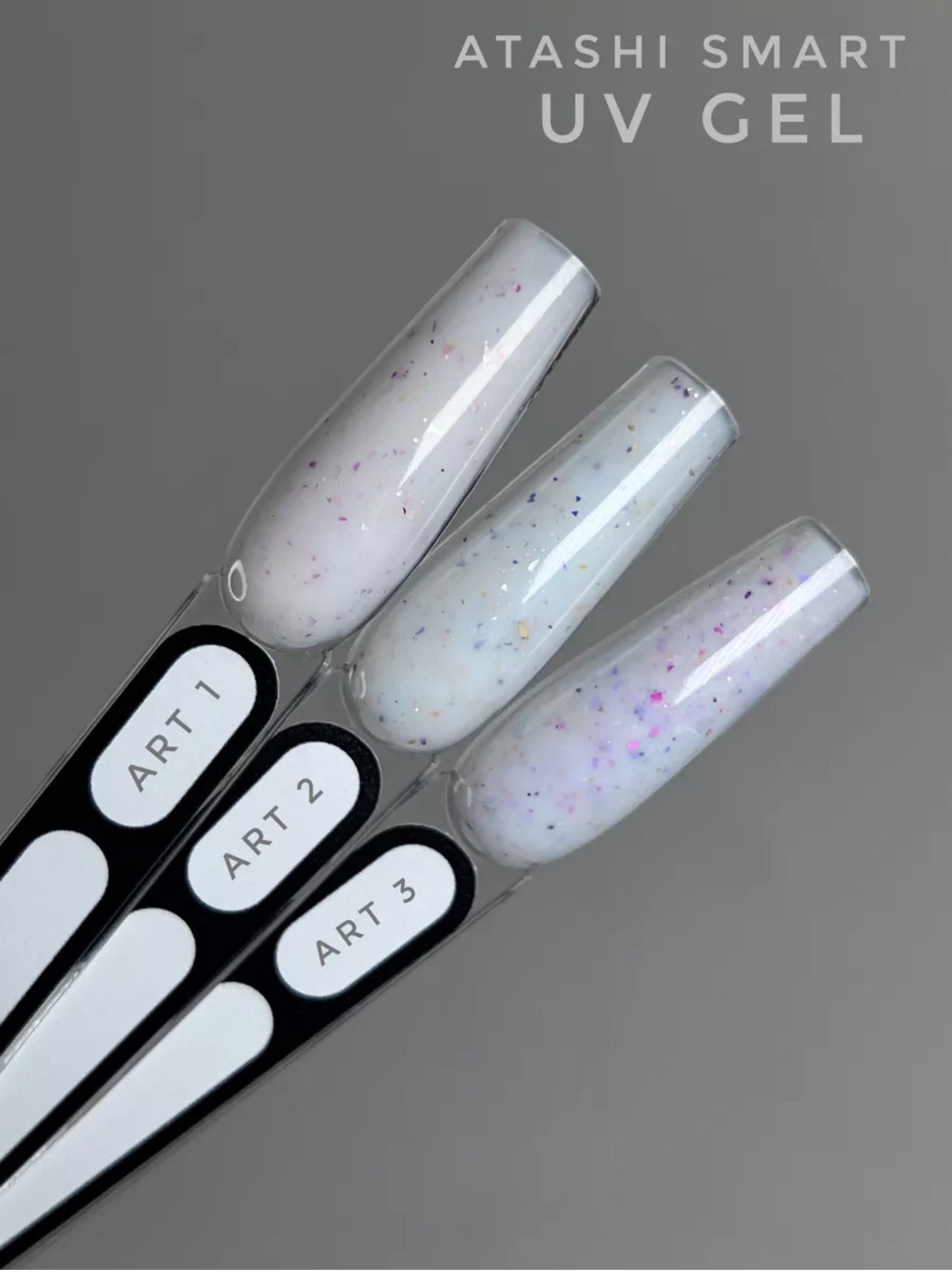 ATASHI SMART UV Gel Art 02 – 15ml Decorative Flake Builder Gel | NailProUSA