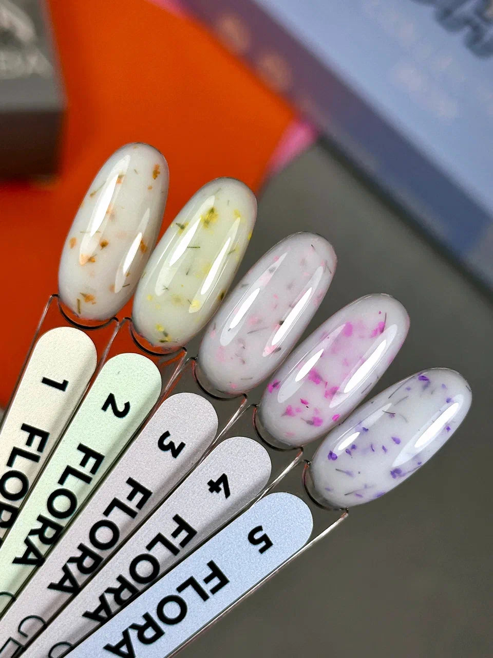 Flora Gel №10– 15 ml Builder Gel with Dried Flowers | NailProUSA