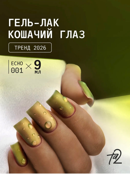 Ta2 ECHO Cat Eye Gel Polish №001 – Tropical Mango, 9 ml | NailProUSA