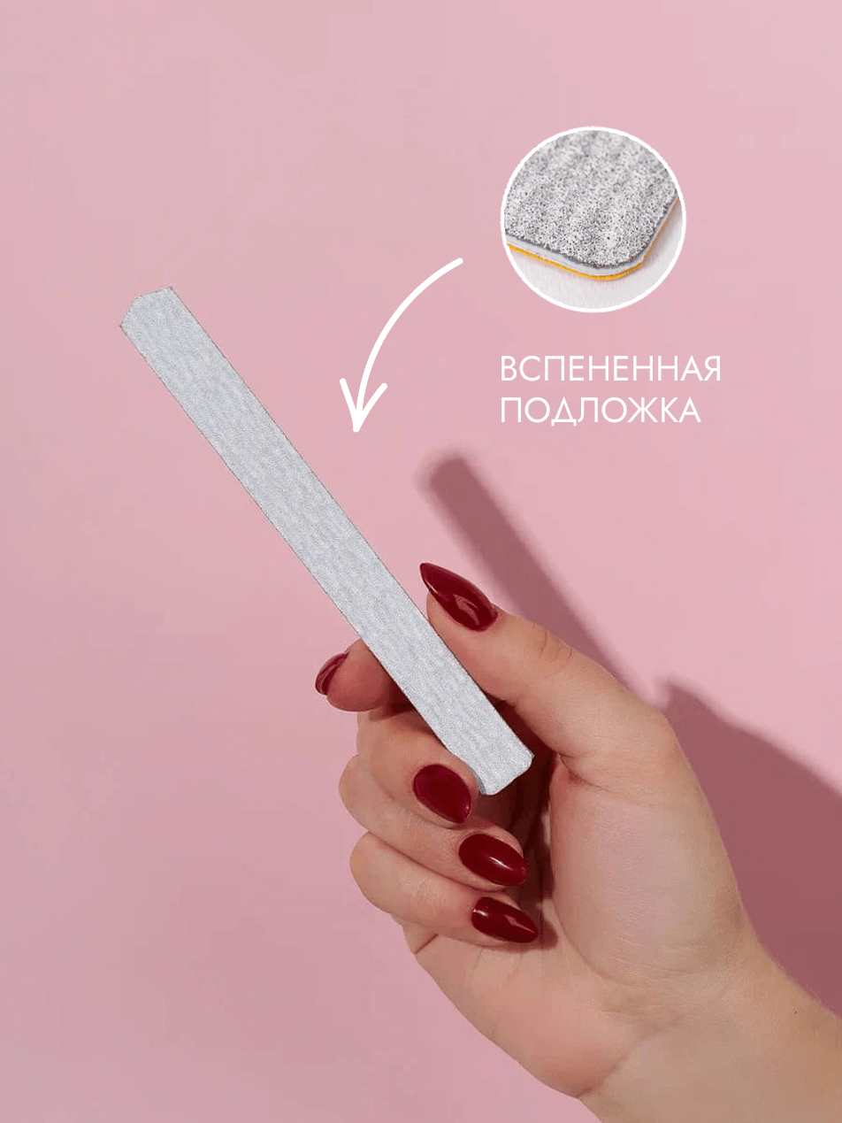 Algebra Beauty Foam-Backed Nail Files S 180 Grit | NailProUSA