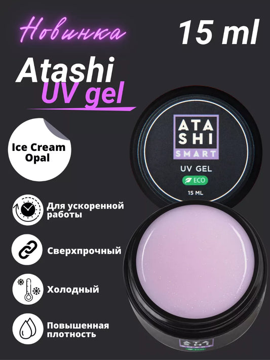 ATASHI Smart UV Gel – 15ml Self-Leveling Builder Gel | NailProUSA